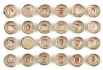 1960s Green Bay Packers Coca Cola Bottle Caps with Original display sheet Incl. Fran Tarkenton (Lot of Over 230 With Each Photographed)