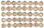 1960s Green Bay Packers Coca Cola Bottle Caps with Original display sheet Incl. Fran Tarkenton (Lot of Over 230 With Each Photographed)