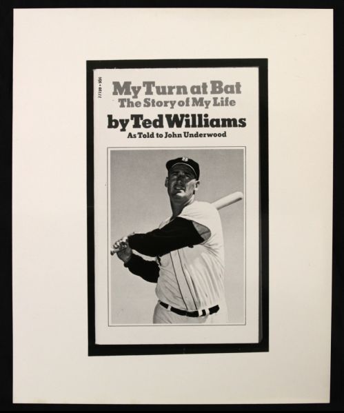 1970 Ted Williams Boston Red Sox My Turn at Bat Transparent Negative & Photo 