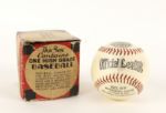 1940s-50s Official League Houston Sports Shop Baseball In Original Box 