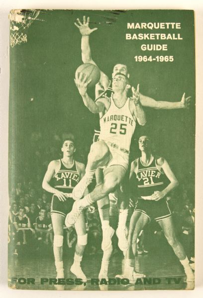 1964-65 Marquette Warriors Media Guide First Year of Al McGuire As Coach 