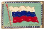 1910 Circa Felt 8 x 5 1/2 Tobacco Cigar Flags of The World  - Lot of 7