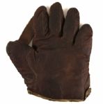 1910-20 Reach Junior Sized Baseball Glove w/ 1” web – leather & asbestos lining (MEARS LOA)