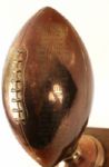 1963 Chicago Bears World Champions Football Trophy Presented to Team Doctor From Team  w/Halas University Diploma