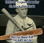 1921-30 Rogers Hornsby H&B Louisville Slugger Professional Model Game Used Bat (MEARS A7.5)