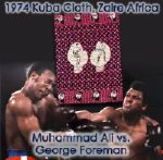 1974 Muhammad Ali vs. George Foreman Textile from the Kuba Kingdom - 33" x 46"