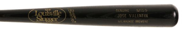 1992-99 Jose Valentin Milwaukee Brewers Louisville Slugger Professional Model Game Used Bat (MEARS Authentic)