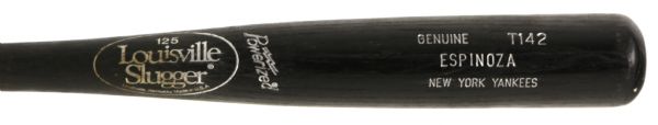 1991 Alvaro Espinoza New York Yankees Louisville Slugger Professional Model Game Used Bat (MEARS A7)
