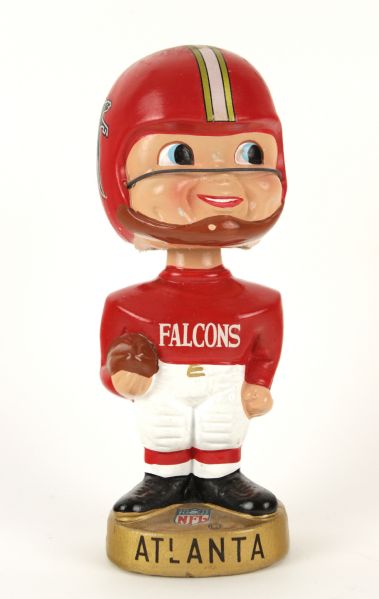 1968-70 Atlanta Falcons Gold Round Base Bobblehead Nodder 
