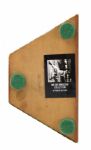 1936 circa Joe DiMaggio New York Yankees Photographic Die Cut Display w/George Burke Photo From DiMaggio Estate