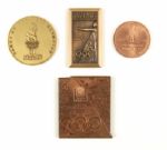 1976-2002 Olympic Medallion Participation Collection Rare Find (Lot of 4) 