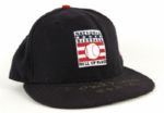 2007 Phil Niekro Game Worn Hall of Fame Old Timers Game  Signed Cap w/Brothers Number as Memorial - JSA 