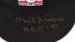 2007 Phil Niekro Game Worn Hall of Fame Old Timer's Game  Signed Cap w/Brother's Number as Memorial - JSA 