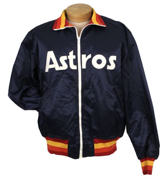 1980s Houston Astros Rainbow Bullpen Jacket (MEARS LOA)