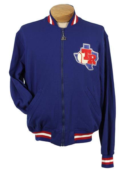 1986-93 Geno Petralli Texas Rangers Game Worn Jacket (MEARS LOA)
