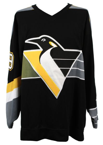 1990s mid Tyler Wright Pittsburgh Penguins Game Worn Jersey (MEARS LOA)