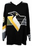 1990s mid Tyler Wright Pittsburgh Penguins Game Worn Jersey (MEARS LOA)