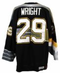 1990s mid Tyler Wright Pittsburgh Penguins Game Worn Jersey (MEARS LOA)
