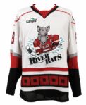 2007-08 Ryan Weston Albany River Rats Game Worn Jersey w/Team Letter