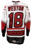 2007-08 Ryan Weston Albany River Rats Game Worn Jersey w/Team Letter