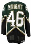 1999-2000 Jamie Wright Dallas Stars Game Worn Jersey With Sizable Repair w/MeiGray Stamp