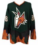 2000-01 Craig Mills Phoenix Coyotes Game Worn Alternate Jersey w/Team Letter