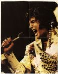 1960s-70s Elvis Presley 21 1/2" x 27 1/2" Signed Promotional Poster - Full JSA Letter & Sticker