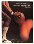 1984 McDonalds All American Signed Program w/Jerry Tarkanian Walt Hazzard 