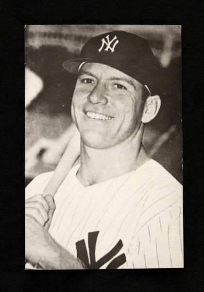 1960s depiction Mickey Mantle New York Yankees Postcard 