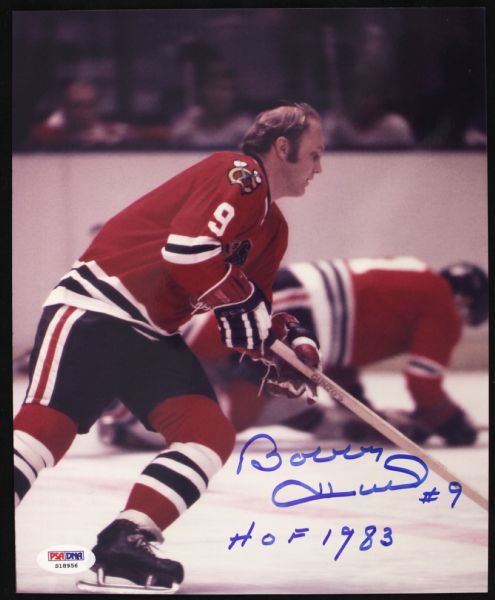 2000s Bobby Hull Chicago Blackhawks Signed 8" x 10" Photo - PSA 