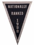 1988-89 Georgetown University Elite 8 Stadium Banner 40" x 59" & Nationally Ranked Pennant Banner