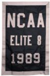 1988-89 Georgetown University Elite 8 Stadium Banner 40 x 59 & Nationally Ranked Pennant Banner