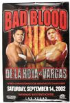 2002 Oscar De La Hoya vs. Fernando Vargas 24" x 36" Fight Poster Plus De La Hoya/Moseley II & NYC Armory Boxing Posters 