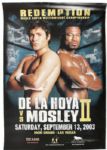 2002 Oscar De La Hoya vs. Fernando Vargas 24 x 36 Fight Poster Plus De La Hoya/Moseley II & NYC Armory Boxing Posters 