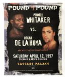 1990s Boxing On-Site Poster w/Oscar De La Hoya Evander Holyfield Riddick Bowe Larry Holmes  - Lot of 9 