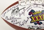 1997 Super Bowl XXXI Commemorative Football Signed by HOFers & All Pros w/12 Sigs. Incl. Lynn Swann Franco Harris Paul Tagliabue  - JSA 