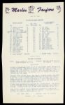 1966 Satchel Paige Miami Marlins Signed Scorecard - JSA 