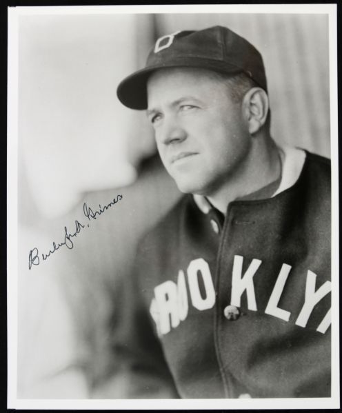 1980s Burleigh Grimes Brooklyn Robins Signed 8" x 10" Photo - JSA 