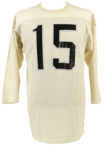 1960-66 Tom Flores Oakland Raiders Practice Worn Durene Jersey (MEARS LOA) 