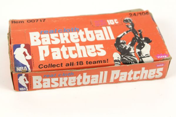 1974 Fleer Basketball Patches Unopened Box of 24 