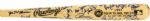1993 New York Mets Team Signed Bat w/30+ Sigs. Incl. Jeff Kent Ralph Kiner Saberhagen Dave Johnson (MEARS LOA) 