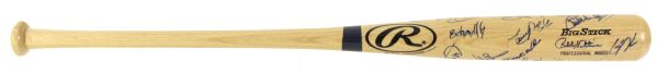 1990s mid New York Mets Signed Bat w/25 Sigs. (MEARS LOA) 