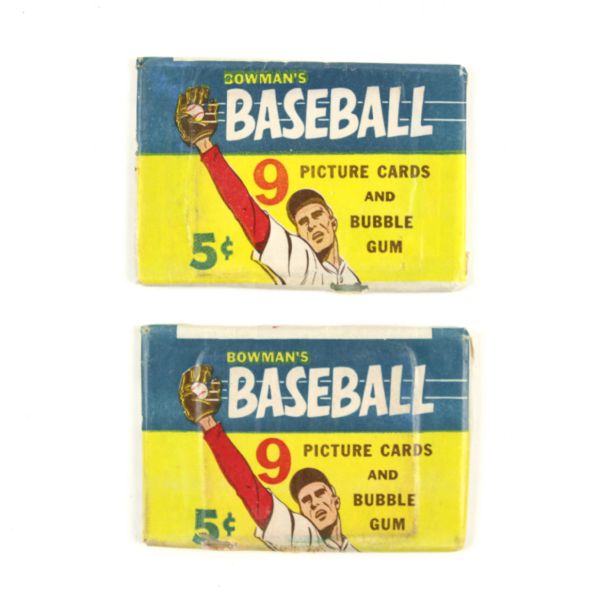1955 Bowman Wrapper w/Cards 
