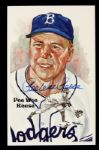1985 Pee Wee Reese Brooklyn Dodgers Signed Perez Steele Postcard - JSA 