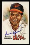 1983 Frank Robinson Baltimore Orioles Signed Perez Steele Postcard - JSA 