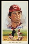 1989 Johnny Bench Cincinnati Reds Signed Perez Steele Postcard - JSA