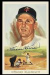 1989 Harmon Killebrew Minnesota Twins Signed Perez Steele Postcard - JSA 