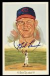1989 Bob Lemon Cleveland Indians Signed Perez Steele Postcard - JSA