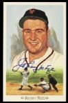 1989 Johnny Mize New York Yankees Signed Perez Steele Postcard - JSA