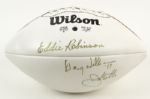 1998 Eddie Robinson Doug Williams & Joe Gibbs Signed Super Bowl XXXII White Panel Football - JSA 